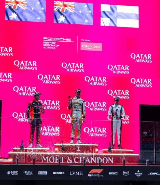 Round 1 winners on top of the Australian Grand Prix podium 🏆

#CarreraCupAus #AusGP