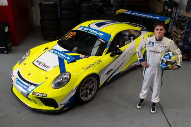 Counting down to the opening round of a new Porsche Michelin Sprint Challenge Australia season with a livery reveal! We welcome @ruairi.avern to the series with Sonic Motor Racing this year. 

#SprintChallengeAus