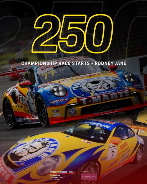 Massive milestone for Rodney Jane, who will make his 250th championship race start this afternoon in Darwin.

#CarreraCupAus #PorscheMotorsport