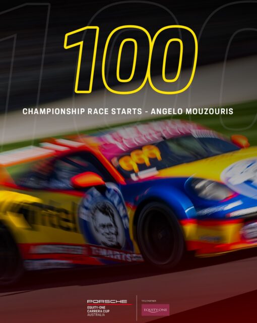 Congratulations to Angelo Mouzouris on achieving this landmark 100th start in the Porsche Australia Carrera Cup Championship. 💯 Here’s to many more. 🏁

#CarreraCupAus #PorscheMotorsport