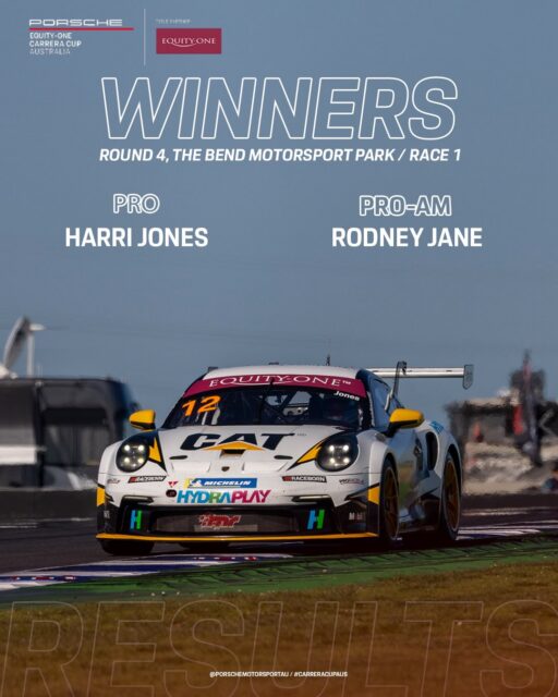 @harrijones99 collects his 31st career win, and now moves him level with Jim Richards and 3rd on the all-time wins list.
Rodney Jane claimed his first win of the season in Pro-Am.
#CarreraCupAus #PorscheMotorsport