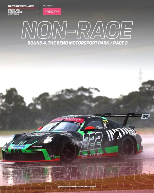 Race 2 was declared a non-race after heavy showers and a thunderstorm passed through the venue prior to race start. Harri Jones claimed the round win for Pro while Rodney Jane won Pro-Am.

#CarreraCupAus #PorscheMotorsport