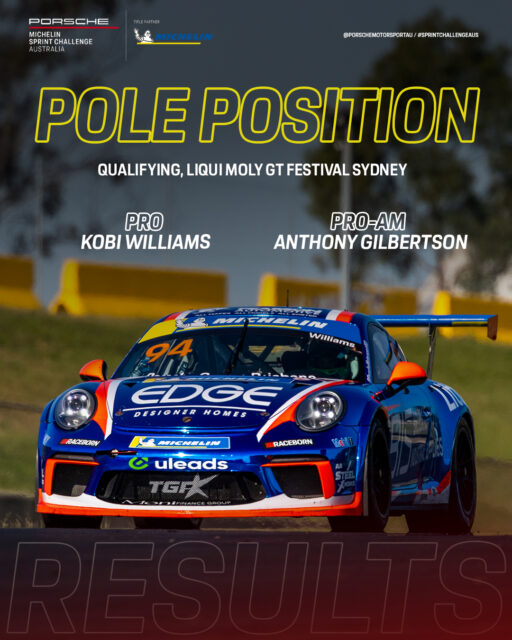 The top four drivers split by 0.0605 😱
Kobi Williams snatches Qualifying honours in a nail-biting session, with Anthony Gilbertson taking the Pro-Am Pole!
#sprintchallengeaus #porschemotorsport #SpeedSeriesAus