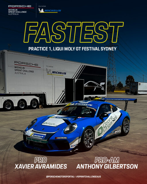 Practice 1 ✅
@xavieravramides finished the session fastest ahead of @haydenhaikal & @ryansuhle.
In Pro-Am, Anthony Gilbertson topped the session over @tf17 & @papantonioujohn.
We'll be back out for Practice 2 at 3:30pm AEST
#PorscheMotorsportAU #sprintchallengeaus #SpeedSeriesAU