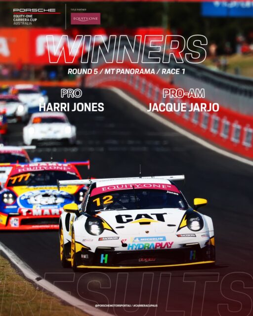 Race 1 in the books here at Mount Panorama as @harrijones99 collected his fifth win in a row. After a lightning start, @jacque_gt3 claimed the win in Pro-Am.
#porschemotorsportau #carreracupaus