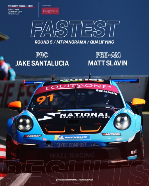 A dramatic qualifying session sees @jake.santalucia go fastest while @slavin_away topped Pro-Am.
Race 1 of the weekend will happen at 15:25 AEDT tomorrow.
#carreracupaus #porschemotorsportau